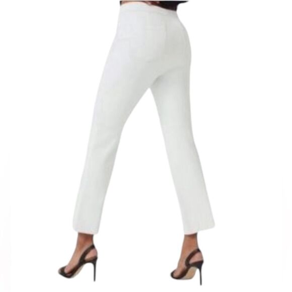 SPANX Pants - Spanx Womens On-the-Go Slim Straight Ankle Pant 20372R Classic White Medium 148